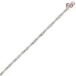 14K White Gold 3.25mm Fancy Link Bracelet