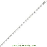 14K White Gold 3.5mm Fancy Link Bracelet