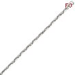 14K White Gold 3.75mm Polished Fancy Link Bracelet