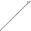 14K White Gold 3mm Fancy Link Bracelet