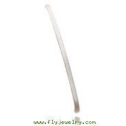 14K White Gold 3mm Polished Square Tube Bangle