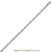 14K White Gold 4.25mm Fancy Link Bracelet