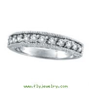 14K White Gold .45ct Diamond Ring Band