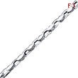 14K White Gold 4.5mm Fancy Geometric Link Bracelet