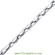 14K White Gold 4.5mm Fancy Geometric Link Bracelet