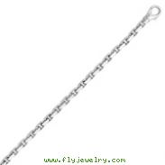 14K White Gold 4.5mm Fancy Link Bracelet