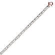 14K White Gold 4.75mm Fancy Link Bracelet