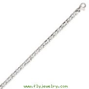 14K White Gold 4.75mm Fancy Link Bracelet