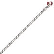 14K White Gold 4.8mm Polished Fancy Link Bracelet