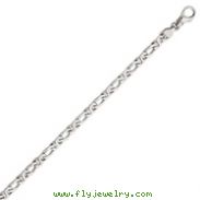 14K White Gold 4.8mm Polished Fancy Link Bracelet