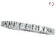 14K White Gold .51ct Diamond Eternity Stackable Guard Band Ring