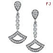 14K White Gold .52ct Diamond Chandelier Drop Earrings