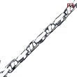 14K White Gold 5.75mm Fancy Geometric Cylinder Link Bracelet