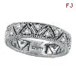 14K White Gold .75ct Diamond Prong Setting Eternity Ring Band