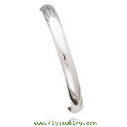 14K White Gold 7.75mm Flexible Bangle Bracelet