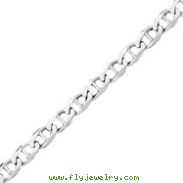 14K White Gold 9mm Anchor Link Bracelet