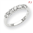 14k White Gold A Diamond anniversary band