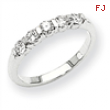 14k White Gold A Diamond anniversary band