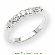 14k White Gold A Diamond anniversary band