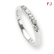 14k White Gold A Diamond anniversary band