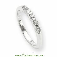 14k White Gold A Diamond anniversary band