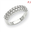 14k White Gold A Diamond anniversary band