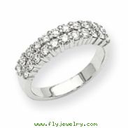 14k White Gold A Diamond anniversary band