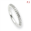 14k White Gold A Diamond anniversary band