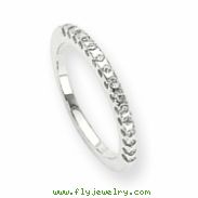 14k White Gold A Diamond anniversary band