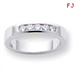 14k White Gold A Diamond channel band