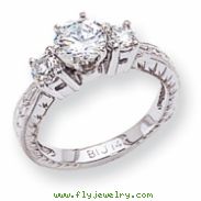 14k White Gold A Diamond engagement ring