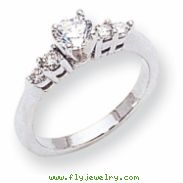 14k White Gold A Diamond engagement ring