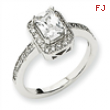 14k White Gold A Diamond ring