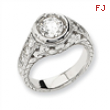 14k White Gold A Diamond ring