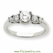 14k White Gold AA Diamond anniversary band