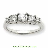 14k White Gold AA Diamond anniversary band