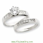 14k White Gold AA Diamond engagement ring