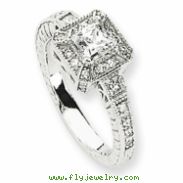 14k White Gold AA Diamond engagement ring