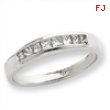 14k White Gold AA Diamond wedding band