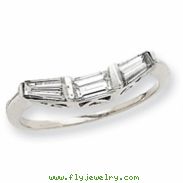 14k White Gold AAA Diamond wedding band