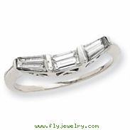 14k White Gold AAA Diamond wedding band