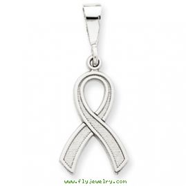 14k White Gold Awareness Pendant