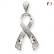 14k White Gold Awareness Pendant