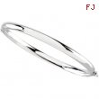 14K White Gold Bangle Bracelet