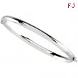 14K White Gold Bangle Bracelet