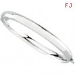 14K White Gold Bangle Bracelet