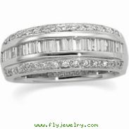 14K White Gold Bridal Anniversary Band