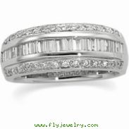 14K White Gold Bridal Anniversary Band