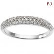 14K White Gold Bridal Anniversary Band