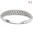 14K White Gold Bridal Anniversary Band